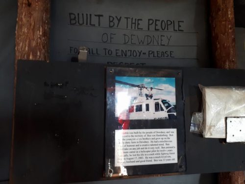 memorial description for the Dewdney cabin