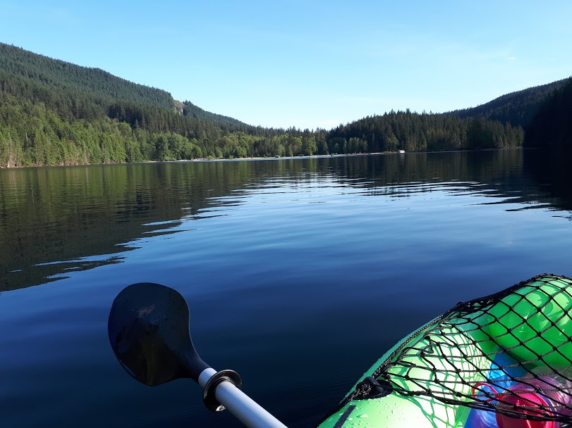 Intex Challenger k1 kayak at Buntzen Lake